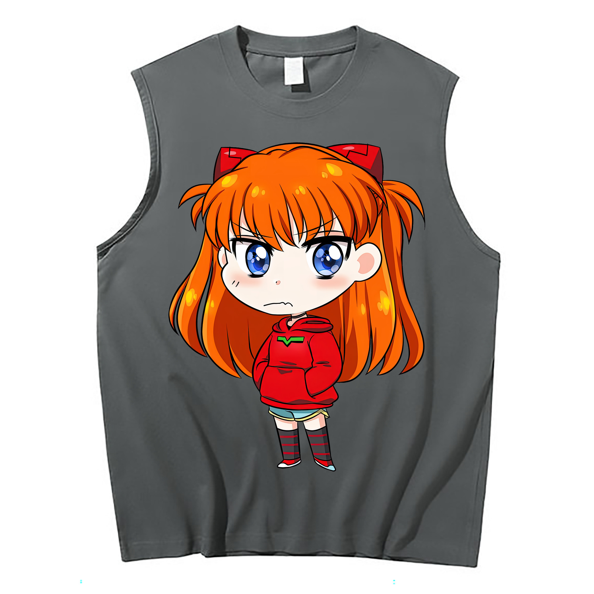 （画像用） EVA 新世紀エヴァンゲリオン コットン100％タンクトップ（フロントプリント）